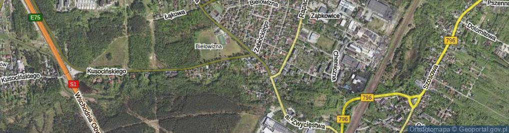 Zdjęcie satelitarne Wypoczynkowa ul.